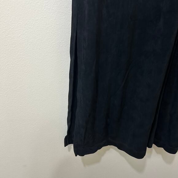 Private Edition Chico's Womens 2 Large Black Button Down Slinky Knit Maxi Dress - Picture 3 of 5